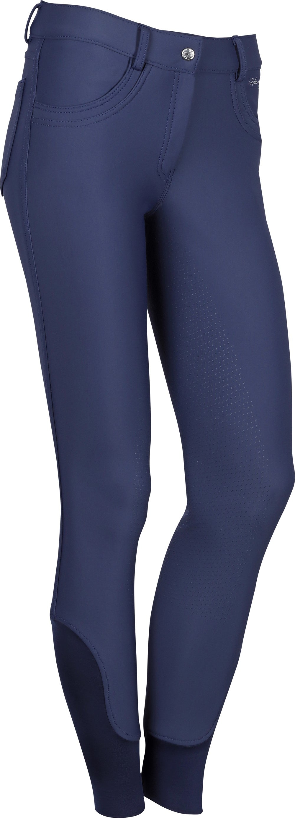 Riding breeches Softshell Full Grip Steel Blue