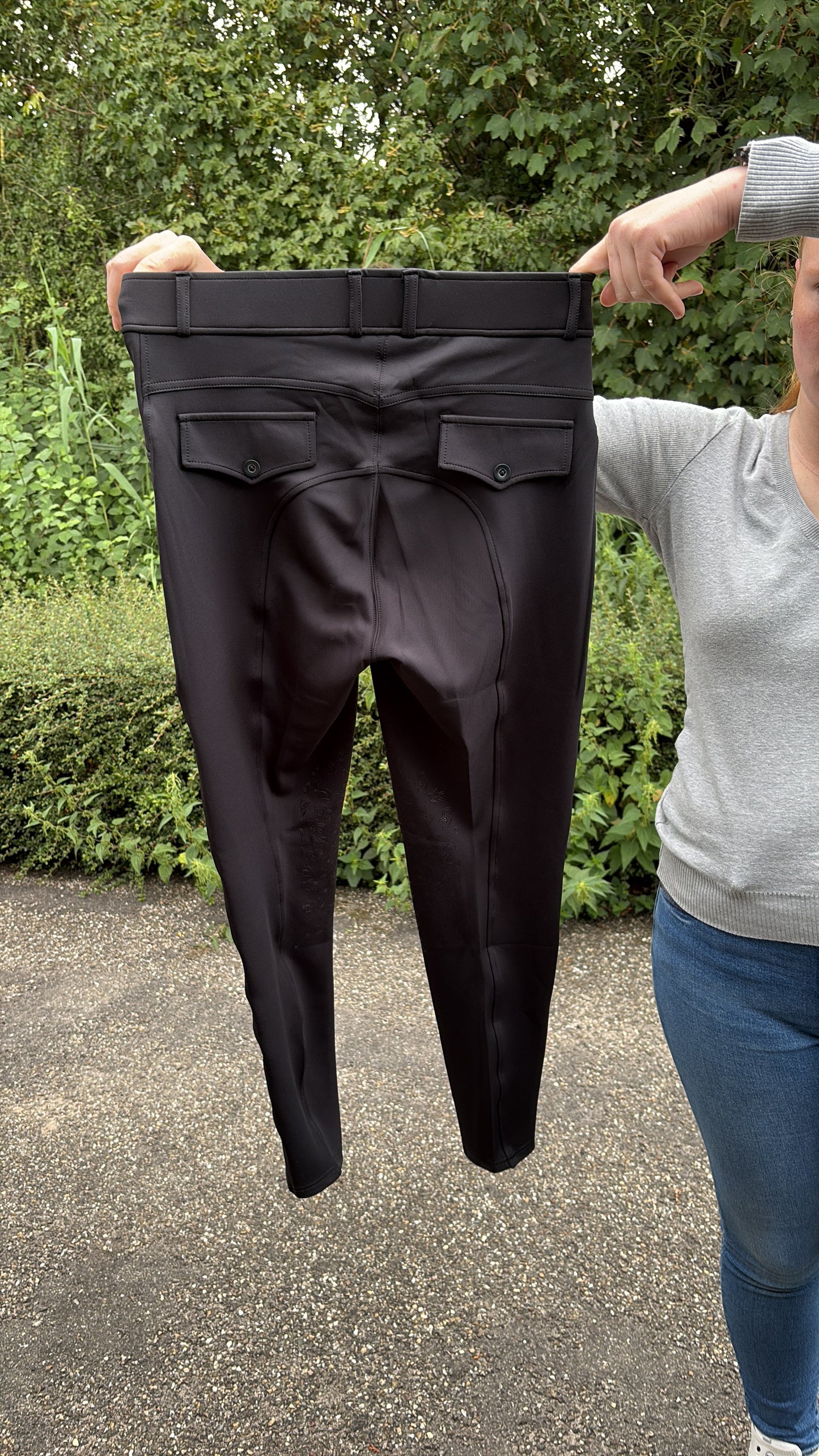 Donqui rijlegging knie grip zwart
