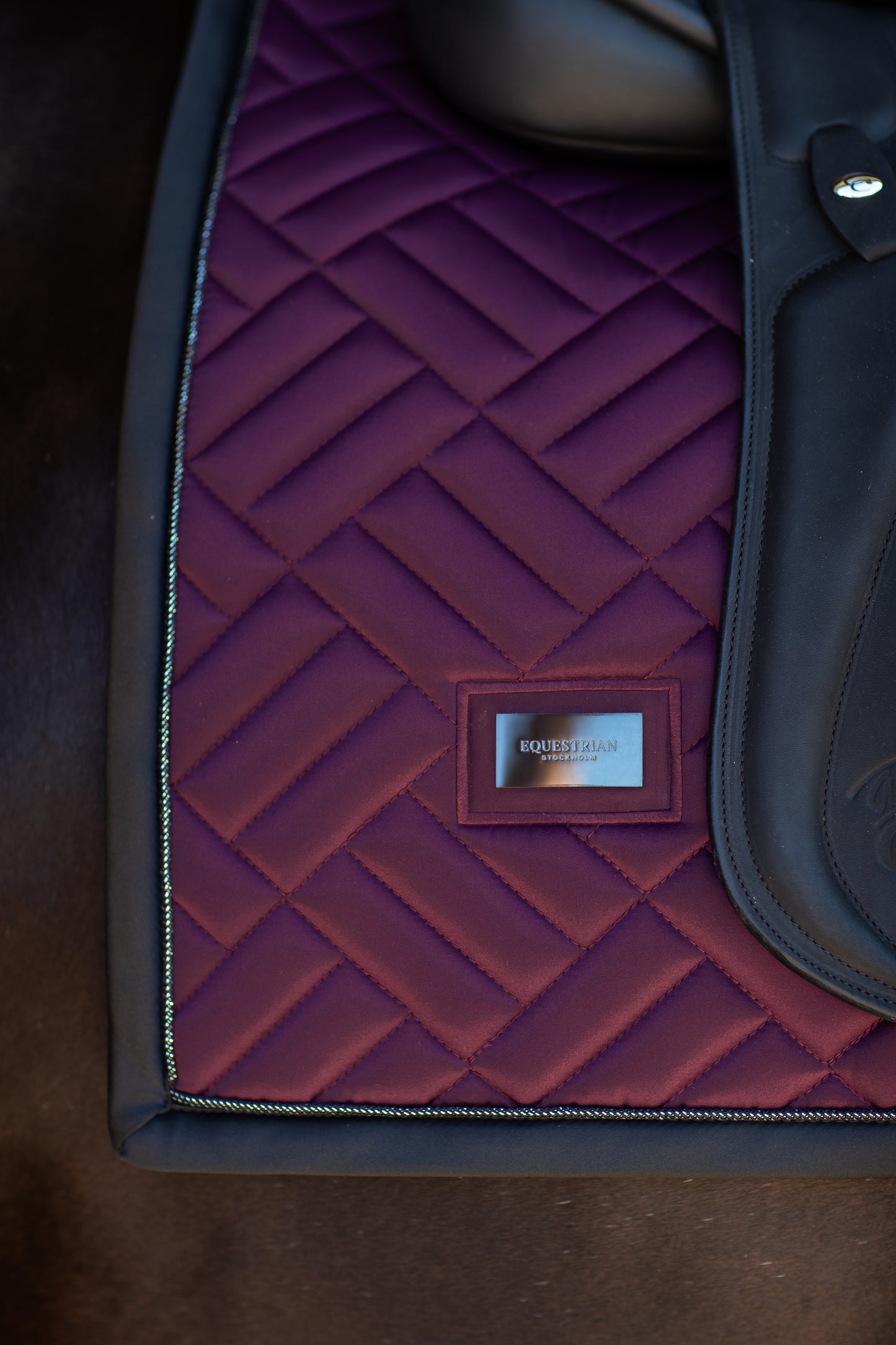 Dressage Saddle Pad Modern Purple Night