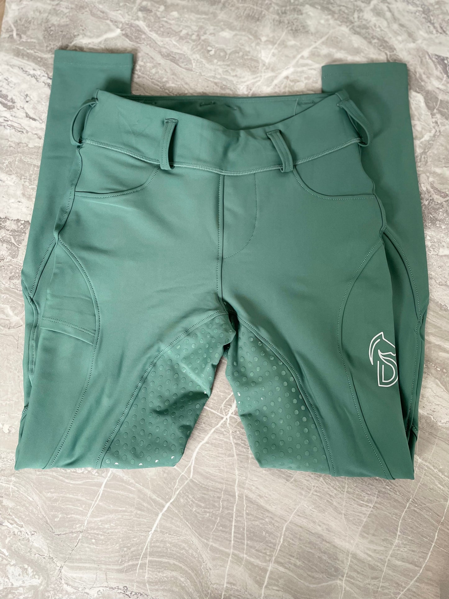 Donqui dames paardrijlegging full grip groen