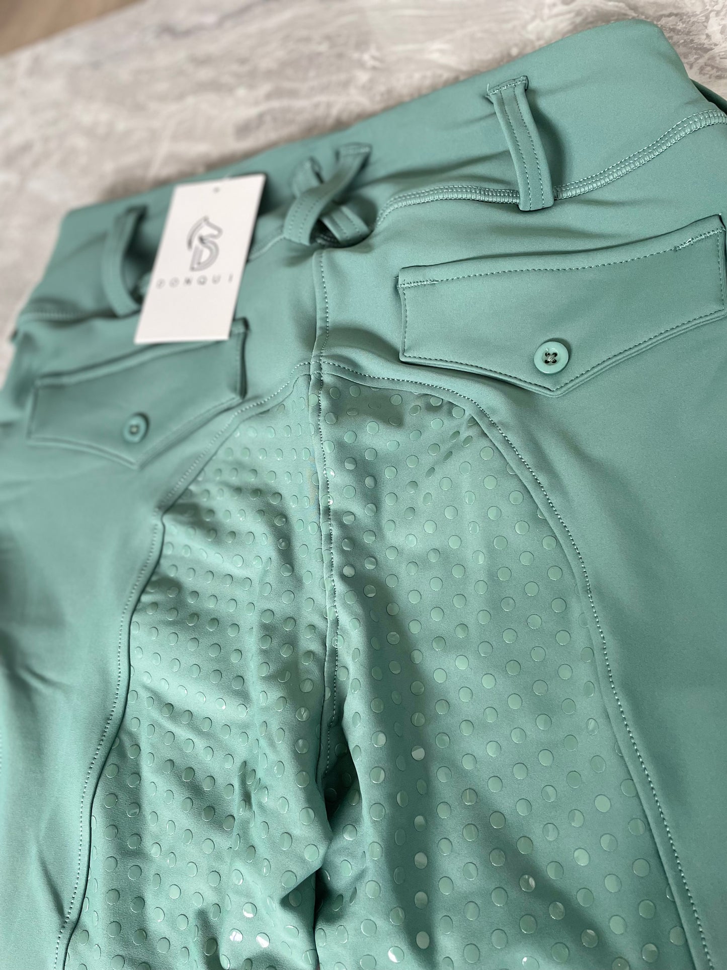 Donqui dames paardrijlegging full grip groen