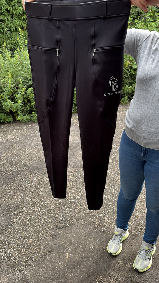 Donqui rijlegging knie grip zwart