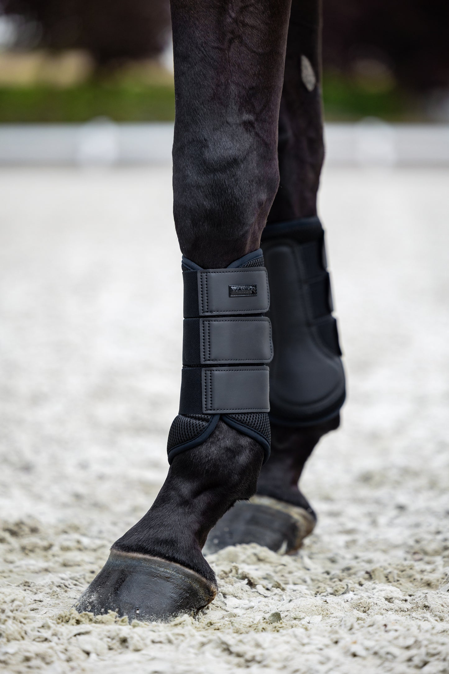 Classic Mesh Brushing Boots All black