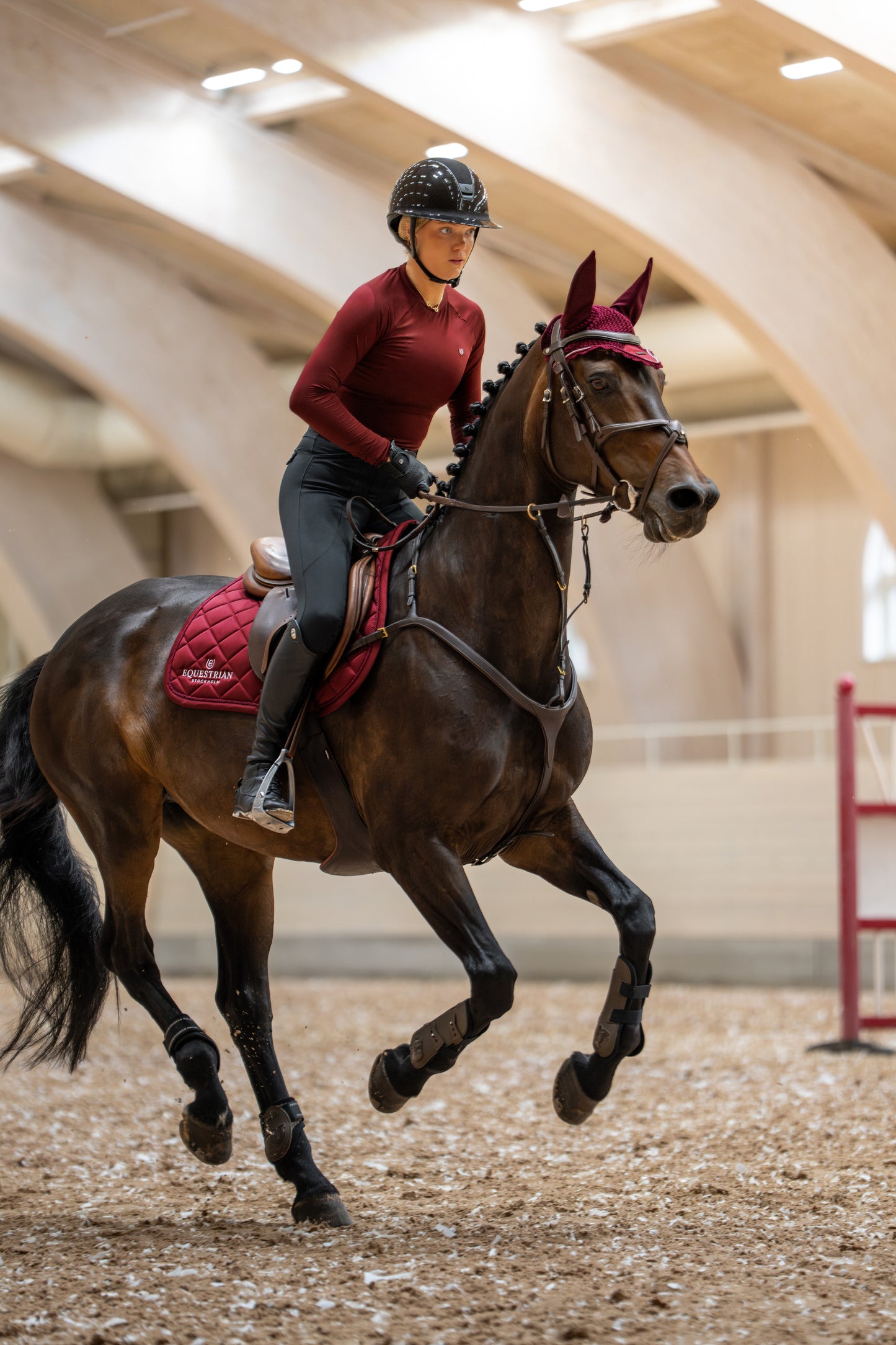 Saddle Pad Line Bordeaux