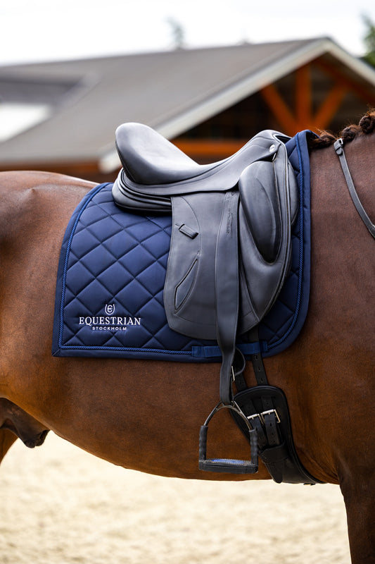 Dressage Saddle Pad Line Navy