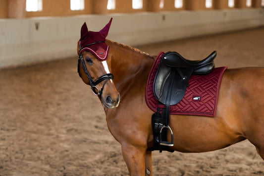 Dressage Saddle Pad Modern Bordeaux