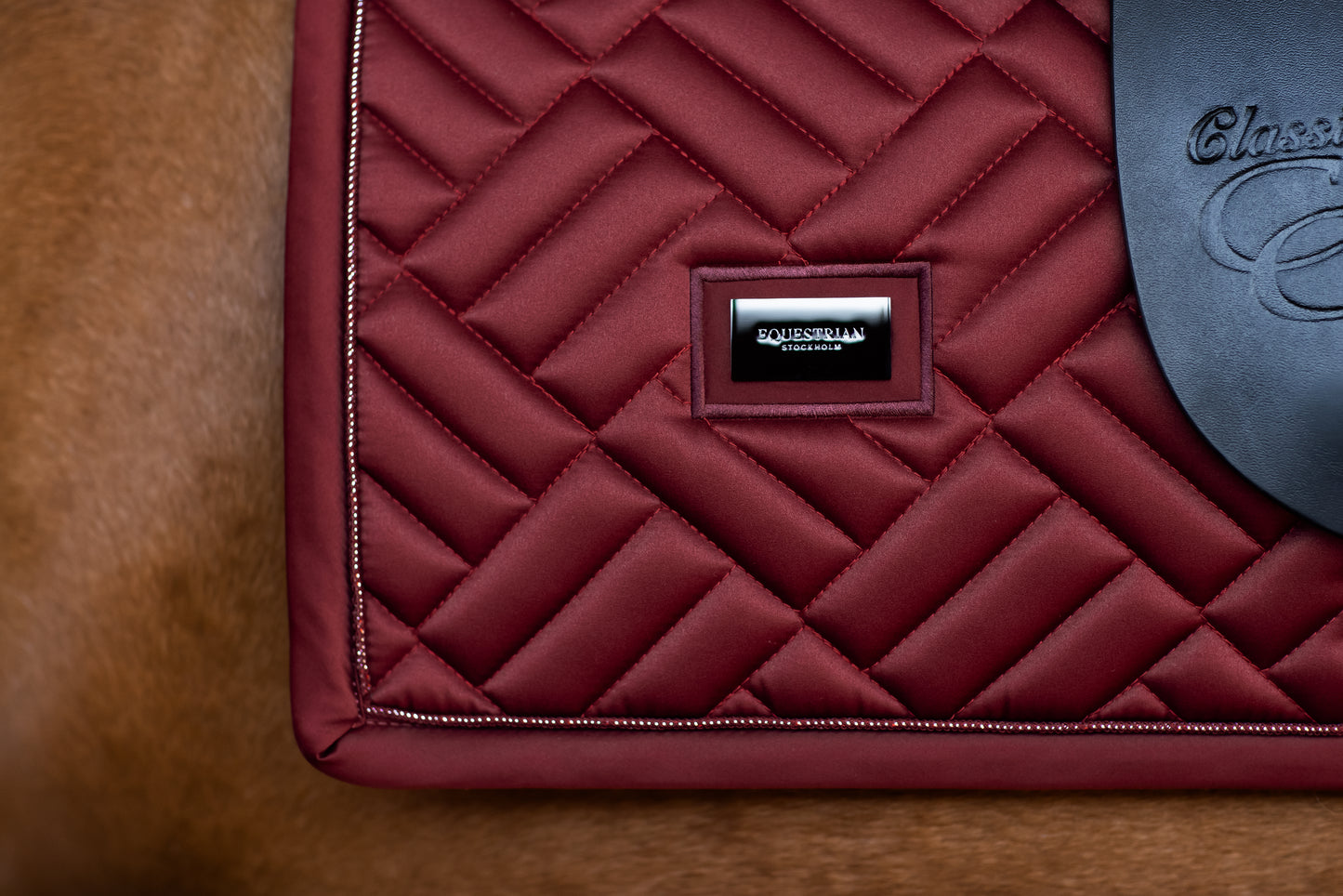 Dressage Saddle Pad Modern Bordeaux