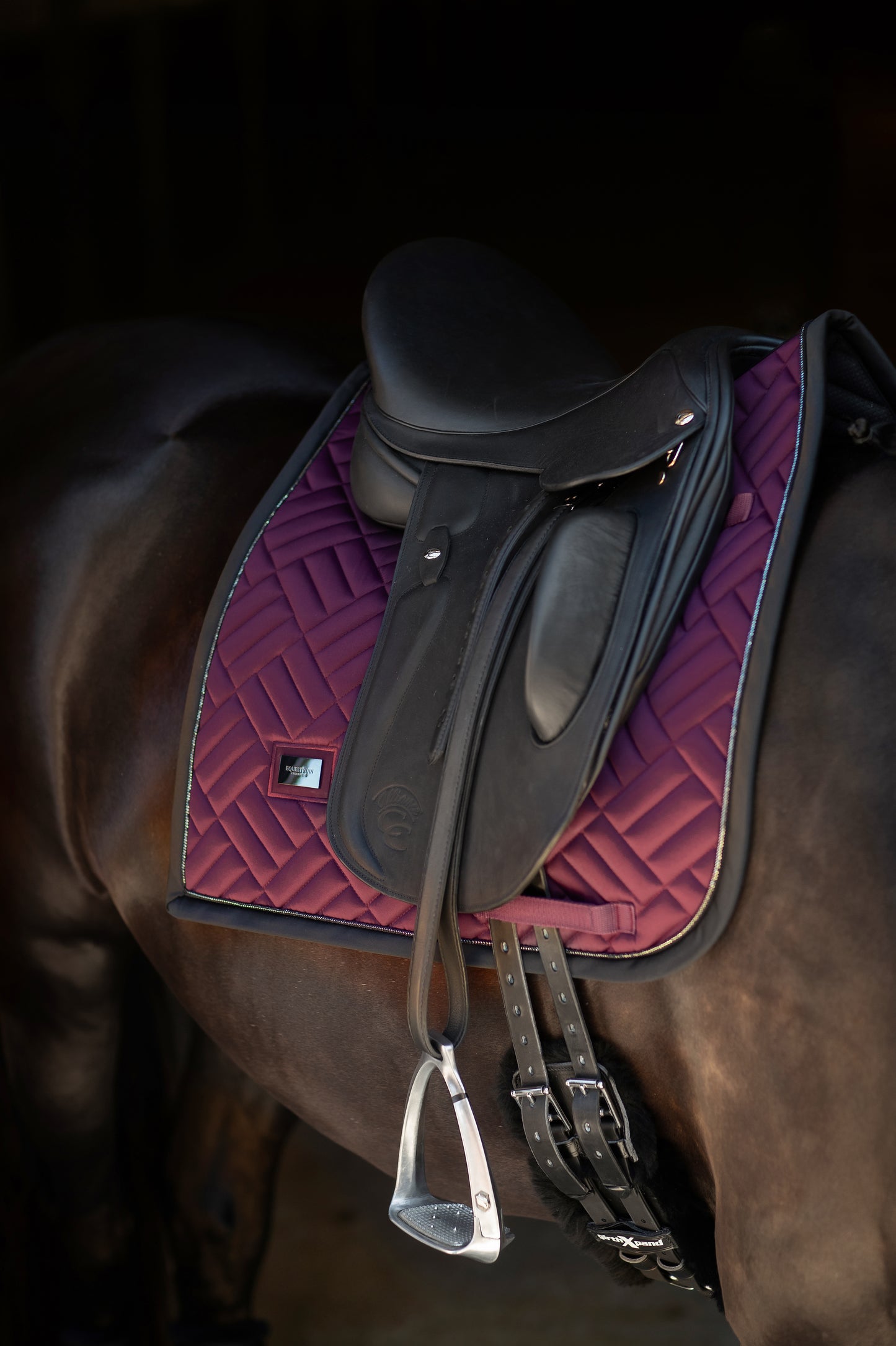 Dressage Saddle Pad Modern Purple Night