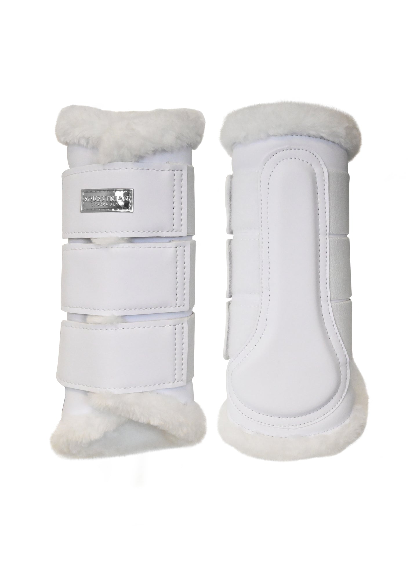 Brushing Boots White Silver