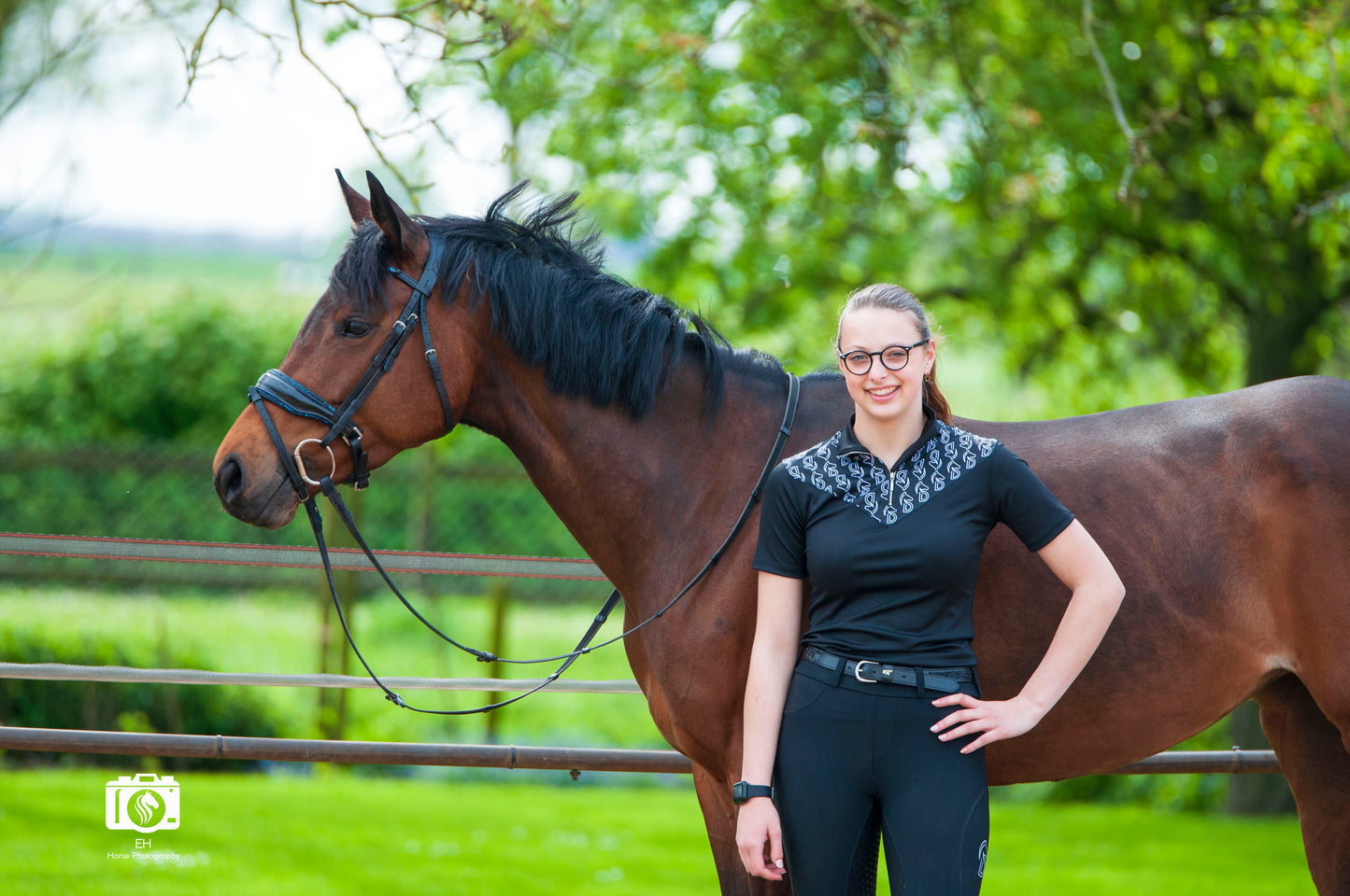 Baselayer met korte mouwen voor paardrijden